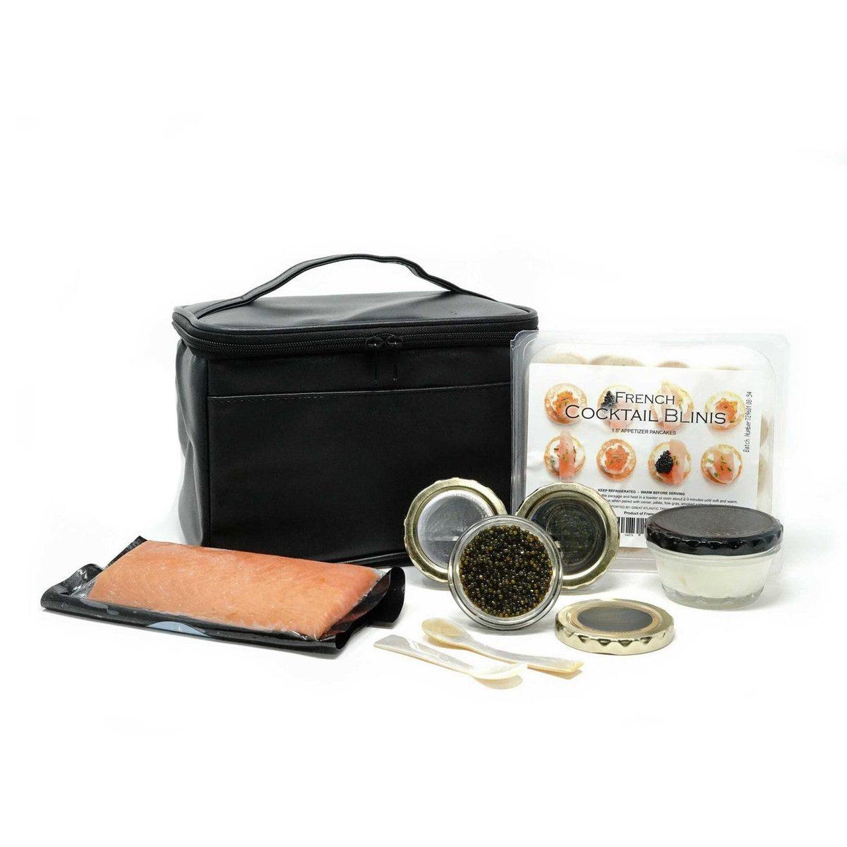 Caviar Starter Kit (1 oz Imperial Golden Kaluga, blinis, spoon) — Walton & Co.
